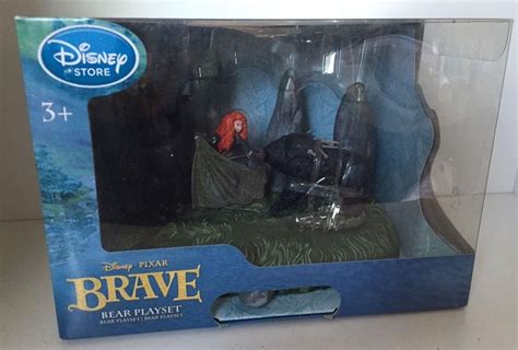 Brave Disney Store Merida Mordu Bear Figure Figurine Playset Set New