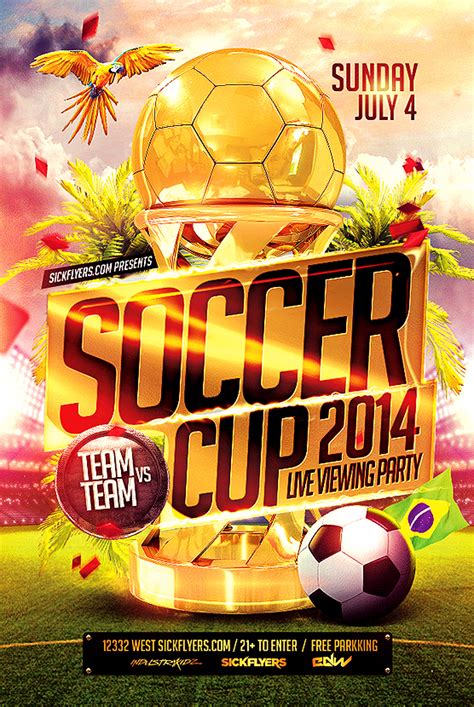 fifa world cup brazil flyer template psd on behance