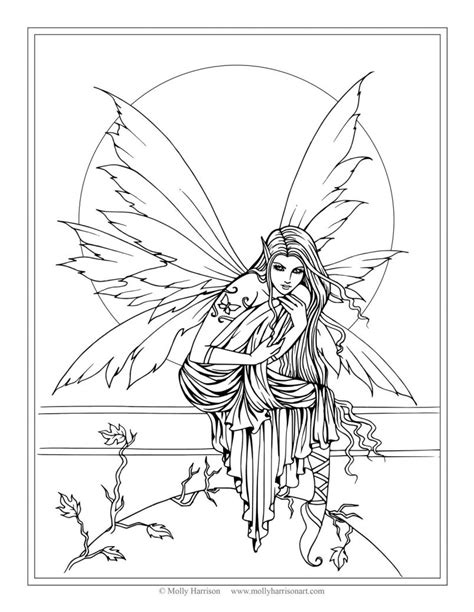 Printable Realistic Fairy Coloring Pages X Fairy To Color
