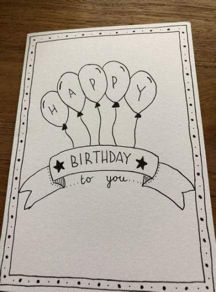 Greeting card set with abstract background with contour drawing. 35 Ideas Birthday Karte Zeichnen #birthday | Birthday card drawing, Birthday doodle, Birthday ...