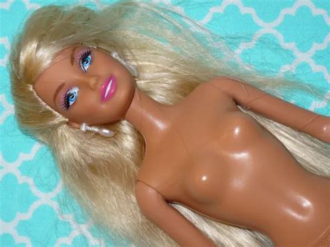 Mattel Barbie Doll Fashionistas Glam Face Blonde Nude Naked For Ooak Or