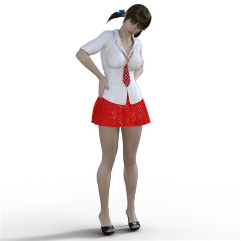 3d File Japanese School Girl 04・3d Printer Design To Download・cults