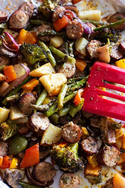 Sheet Pan Smoked Sausage And Vegetables Recipes Worth Repeating