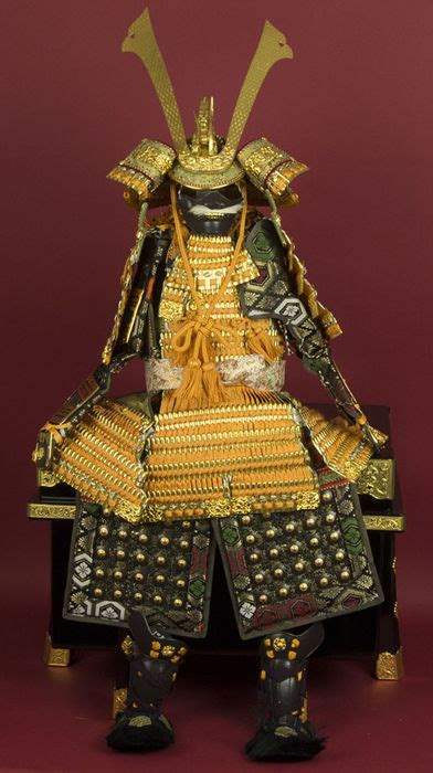 samurai armour yoroi made of silk metal fabric and lacquer japan ca 1930s 1940s early
