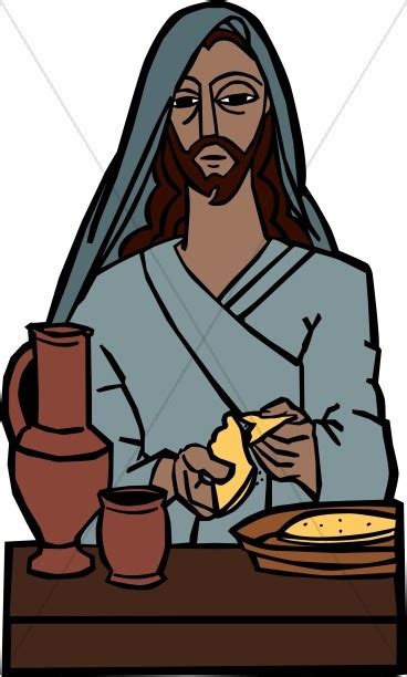 Jesus Breaks Bread At The Last Supper Sharefaith Media