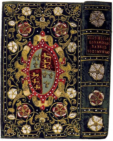 Embroideredjeweled Book Cover Owned By Elizabeth I Antique Books