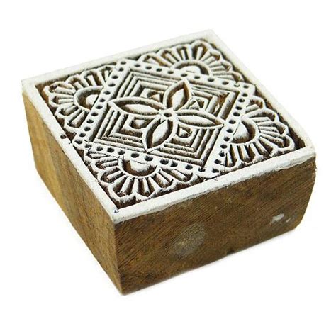 Traditional Floral Designe Wooden Printing Block Handmade Etsy Wooden Printing Blocks