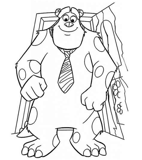 Picture of sully from monsters inc coloring pages are a fun way for kids of all ages to develop creativity focus motor skills and color. Top 20 Free Printable Monsters Inc. Coloring Pages Online