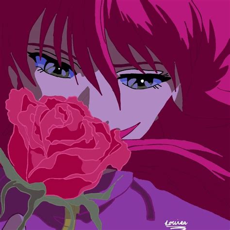 Kurama🌹my Art🌹yu Yu Hakusho In 2020 Anime Aesthetic Anime Anime Icons