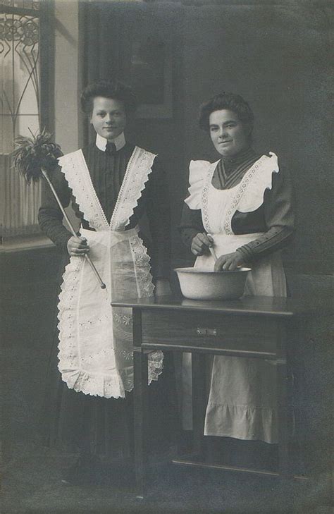 German Maids 1910 Maid Outfit Maid Dress Edwardian Fashion Edwardian Era Vintage Photographs