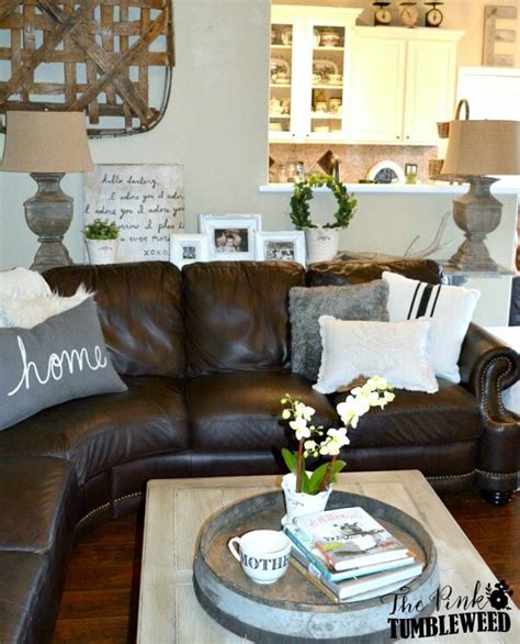 Tips For Decorating With Leather Furniture · Cozy Little House In 2020
