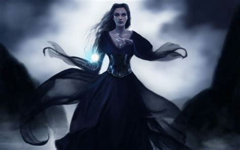 Powerfull Gothic Fantasy Art Dark Witch Fantasy Girl