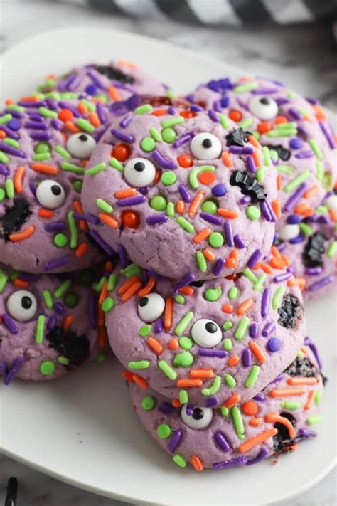 Halloween Monster Cookies Best Monster Eye Cookie Recipe Easy