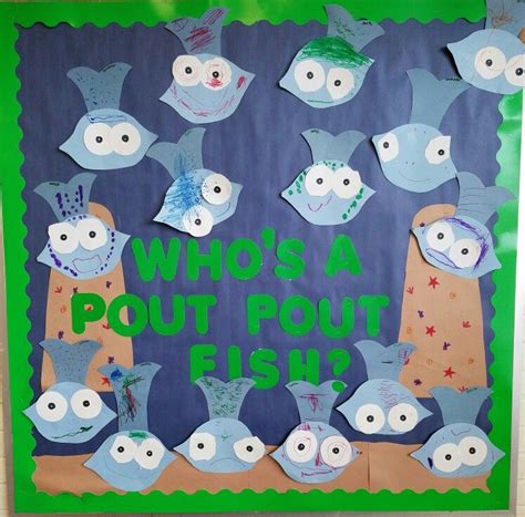 Pout Pout Fish Fish Bulletin Boards Pout Pout Fish Preschool Rooms