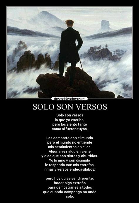 Mas acontece que eu sou triste. SOLO SON VERSOS | Desmotivaciones