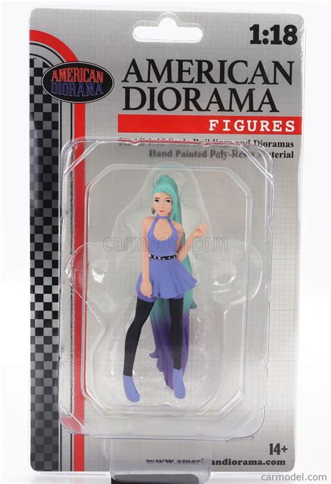 american diorama 18304 scale 1 18 figures cosplay girl 4 blue green