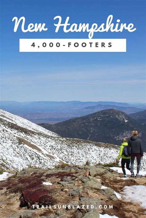 New Hampshire 4000 Footers List Trails Unblazed New Hampshire New