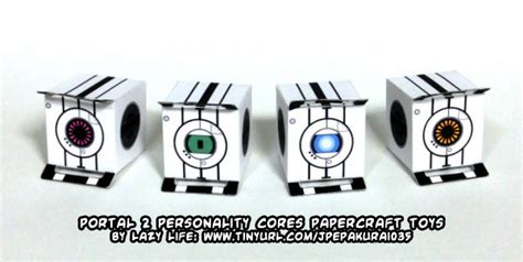 Ninjatoes Papercraft Weblog Portal 2 Corrupted Personality Cores