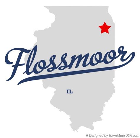 Map Of Flossmoor Il Illinois