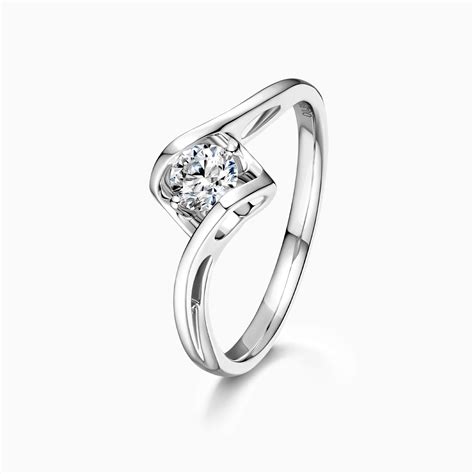 Unique Engagement Ring Round Diamond Darry Ring