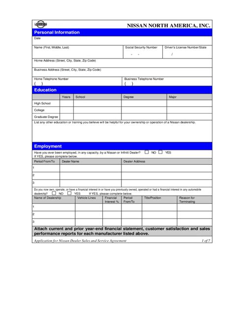 Auto Job Application Form 2 Free Templates In Pdf Word Excel Download