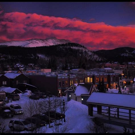 Sunset In The Mountains Visit Colorado Breckenridge Colorado