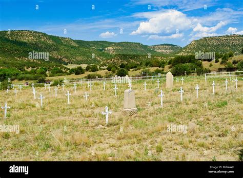 Historic Dawson Cemetery New Mexico Stock Photo Alamy