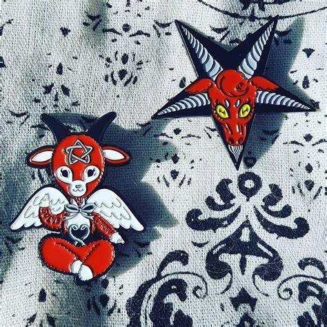 Repost @artetak New Baby Baphomet and Senpai Sigil series 666 pins are