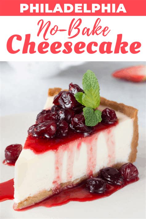 Philadelphia classic cheesecake preheat oven to 325 degrees f. Philadelphia No-Bake Cheesecake | Recipe in 2020 | Philadelphia no bake cheesecake, Easy ...