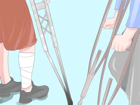 3 Ways To Walk With One Crutch Wikihow