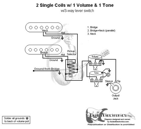 To obtain humbucking operation when playing through both pickups in the single coil mode, wire one humbucking pickup using fig 1 and the other pickup with the diagram in fig 2 (also see kit 40 dc127 diagram). Dimarzio Humbucker Single Pickup Wiring Diagram Free Download | schematic and wiring diagram