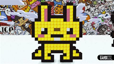 Minecraft Pixel Art How To Make A Kawaii Rabbit By Garbi Kw