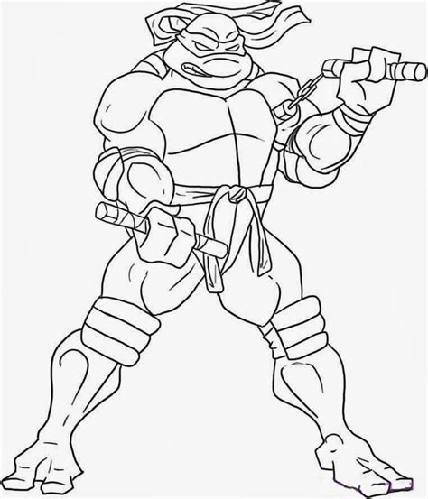 Ninja Turtle Coloring Pages Coloring Home