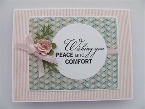Wishing You Peace And Comfort Card Sympathy Card Condolence Etsy