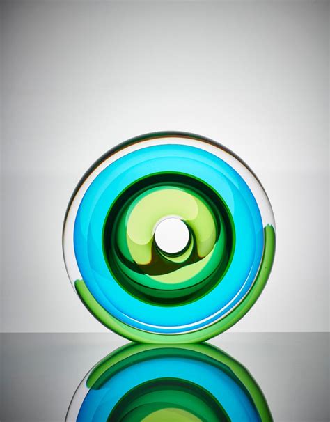 Echoes Of Light Abstract Glass Sculpture Centerpiece By Tim Rawlinson For Sale At 1stdibs