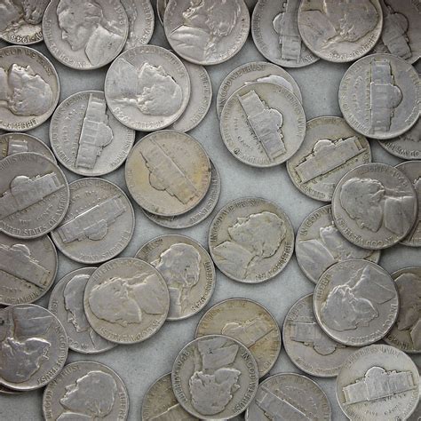 1948 P Jefferson Nickel Roll 40 Circulated Us Coins Daves