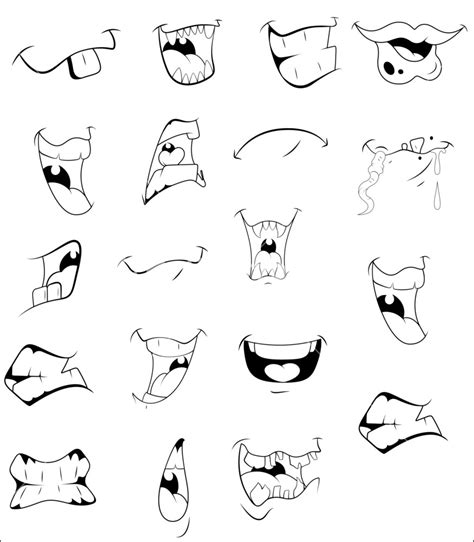 How To Draw A Cartoon Mouth