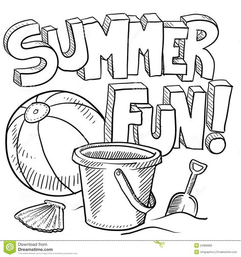 Free Printable Summertime Coloring Pages Dejanato