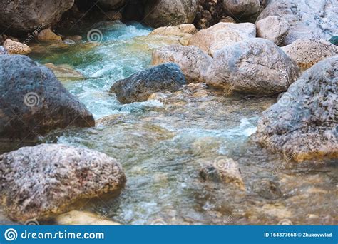 Large Pebbles At The Bottom Of The River Stock Photo Image Of