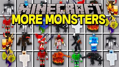 Minecraft More Monsters Mod 100 New Mobs Dragons Bosses Wizards