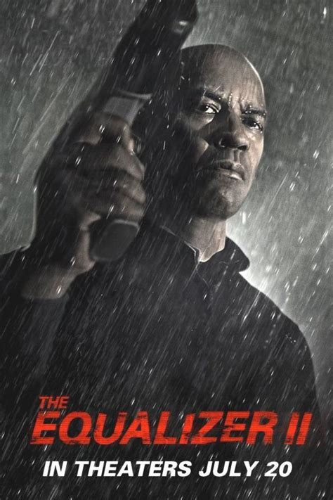 The Equalizer 2 Poster In 2020 Equalizer Movie Action Movie Poster