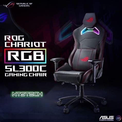 🛒 Asus Rog Chariot Rgb Sl300c Gaming Chair Black สินค้าลอตใหม่ 2022