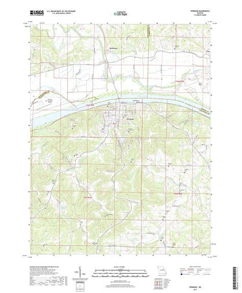 Mytopo Hermann Missouri Usgs Quad Topo Map