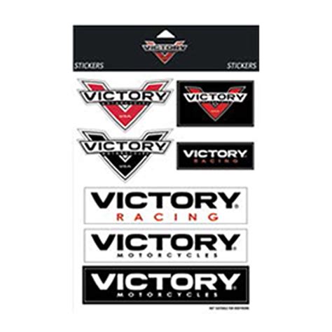 Victory Motorcycle New Oem Assorted V Logo Decal Sticker Set 2864429