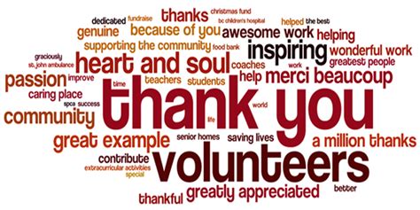 Thank You Messages For Volunteers Appreciation Wishesmsg