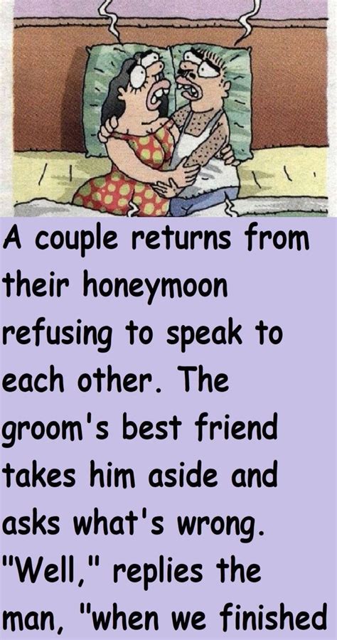 Funny Joke ‣ After The Honeymoon Friend Jokes Funny Teacher Jokes