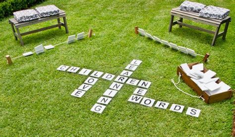 Diy Outdoor Giant Scrabble I Do