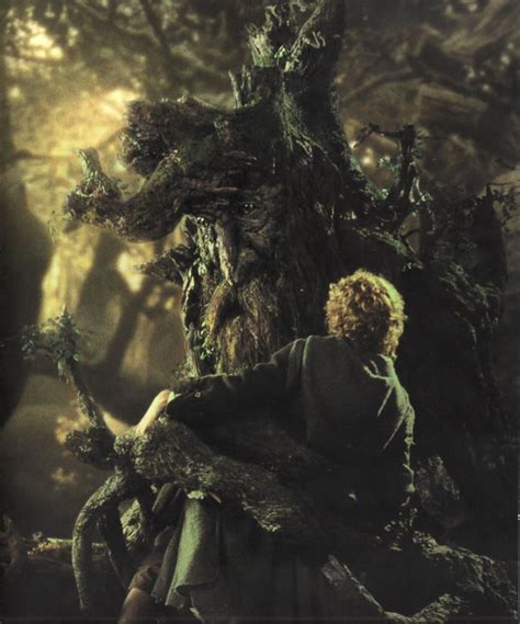 Treebeard Holds Merry And Pippin