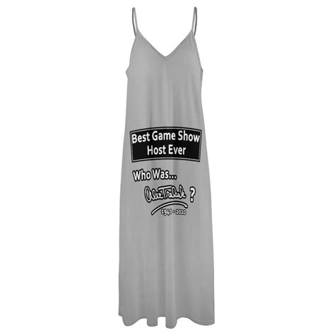 New The Best Game Show Host Ever Who Was Alex Trebec Sleeveless Dress