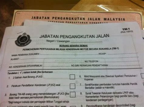 We did not find results for: Cara Tukar Nama Geran Hakmilik Kenderaan Terpakai ...